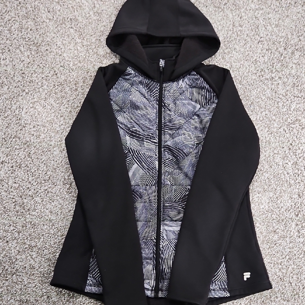 Womens Fila Zipper Hoodie Large